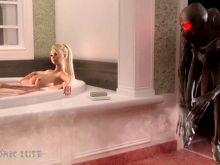 Monster Boogeyman Fucks Curvy Blonde In A Bath. 3D Porn at Nuvid