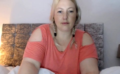 Blonde russian bbw amateur webcam fucking
